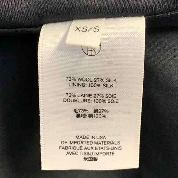 THE ROW Size XS/S Black Wool Silk Sleeveless Oversized Midi Dress - Picture 6 of 6